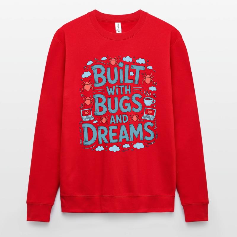 Game Developer Built With Bugs And Indie Developer Unisex Pullover