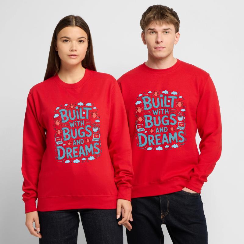 Game Developer Built With Bugs And Indie Developer Unisex Pullover