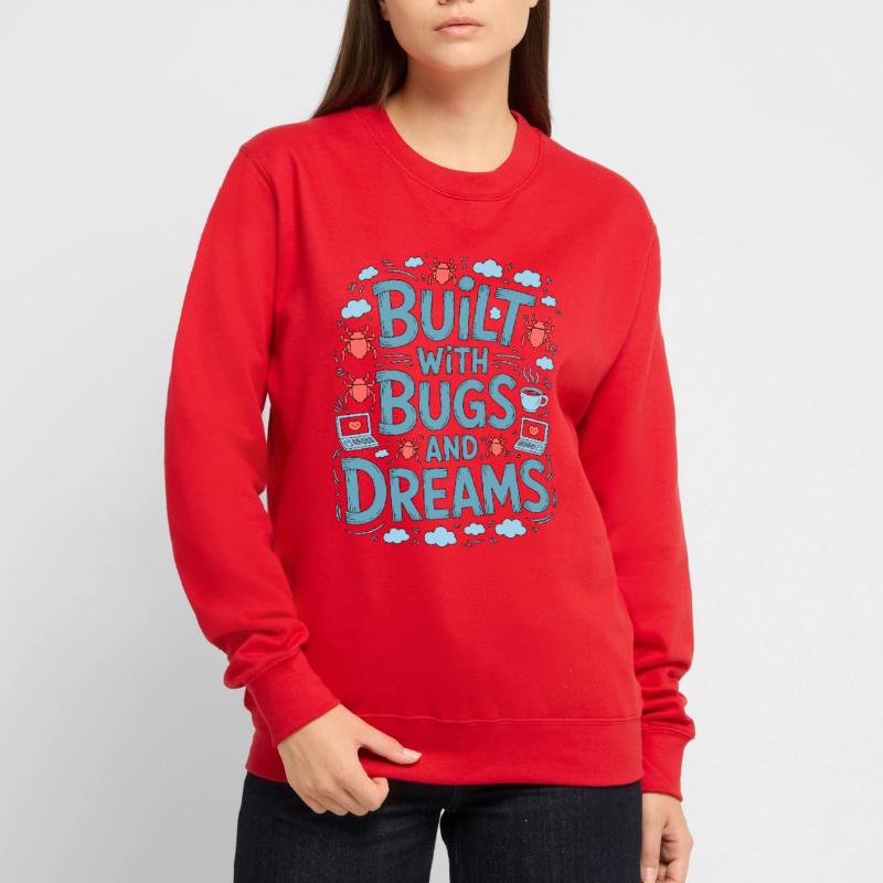 Game Developer Built With Bugs And Indie Developer Unisex Pullover