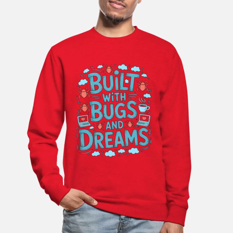 Game Developer Built With Bugs And Indie Developer Unisex Pullover