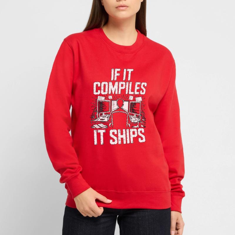 Game Developer If It Compiles It Gaming Programmer Unisex Pullover