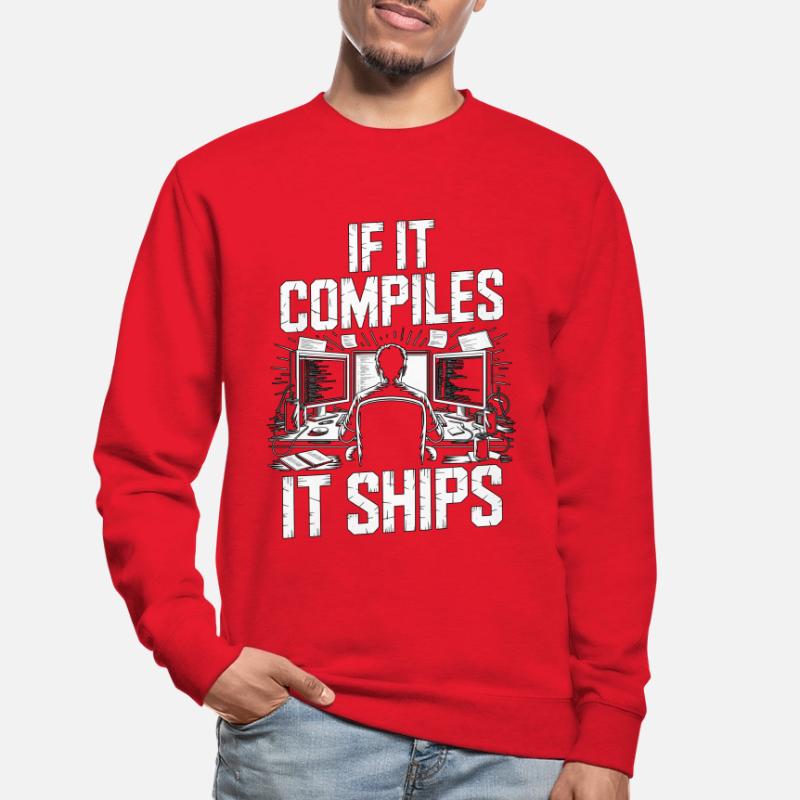 Game Developer If It Compiles It Gaming Programmer Unisex Pullover
