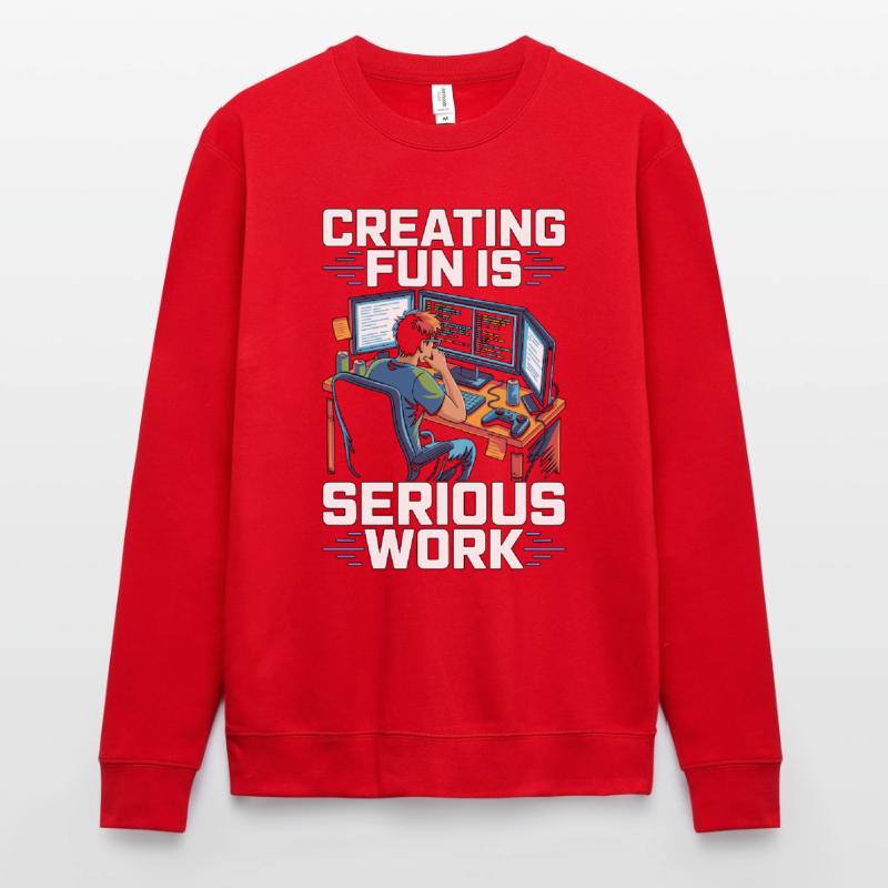 Game Developer Creating Fun Is Game Programmer Unisex Pullover