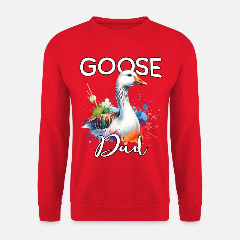 Gans Papa - Unisex Pullover - Rot