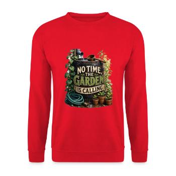 Le jardin appelle le jardinier en disant plantes de jardinage - Sweat-shirt Unisexe - rouge - Devant - Alina (178cm) & Michal (187cm)