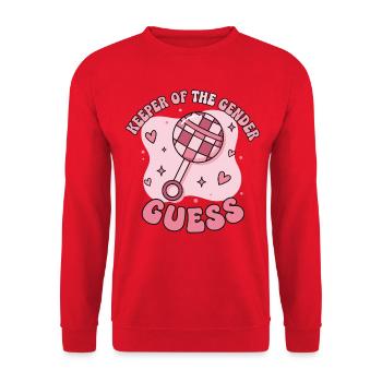 Révélation de sexe : Gardien du genre Maman Devine le Papa - Sweat-shirt Unisexe - rouge - Devant - Alina (178cm) & Michal (187cm)