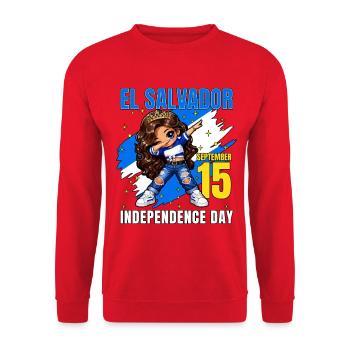 Indépendance du Salvador 15 septembre - Sweat-shirt Unisexe - rouge - Devant - Alina (178cm) & Michal (187cm)