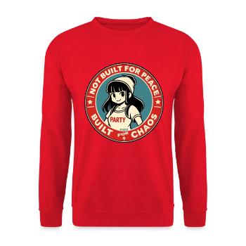 Insigne du Kawaii Chaos Party - Sweat-shirt Unisexe - rouge - Devant - Alina (178cm) & Michal (187cm)