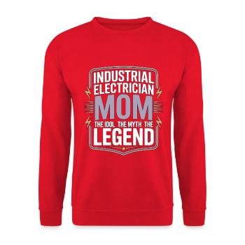 Électricien industriel Maman Technicienne électricien - Sweat-shirt Unisexe - rouge - Devant - Alina (178cm) & Michal (187cm)