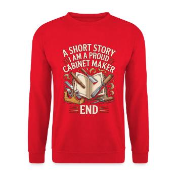 Ébéniste : une nouvelle : je suis expert en ébénistes - Sweat-shirt Unisexe - rouge - Devant - Alina (178cm) & Michal (187cm)