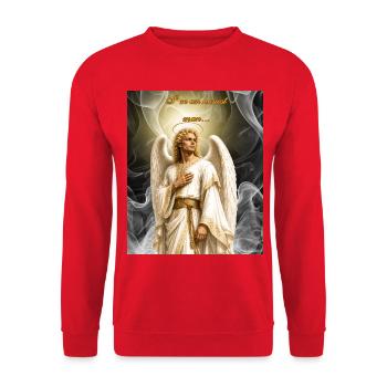 Angel of Honesty - EN - Unisex Sweatshirt - red - Front - Alina (178cm) & Michal (187cm)