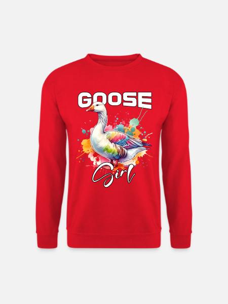 Oie Fille Oie - Sweat-shirt Unisexe - rouge