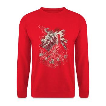 Géorgie Géorgienne Tbilissi Sakartvelo - Sweat-shirt Unisexe - rouge - Devant - Alina (178cm) & Michal (187cm)