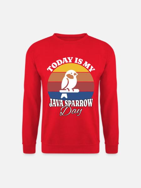Bruant de Java de Reisamadine - Sweat-shirt Unisexe - rouge