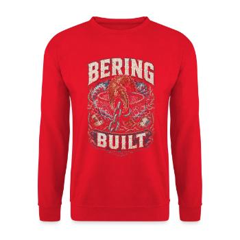 Alaska King Crab Bering Built - Unisex Sweatshirt - red - Front - Alina (178cm) & Michal (187cm)