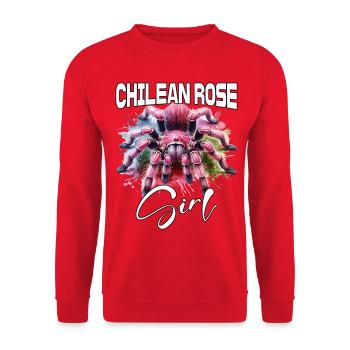 Chile Tarantula Girl - Unisex Sweatshirt - red - Front - Alina (178cm) & Michal (187cm)