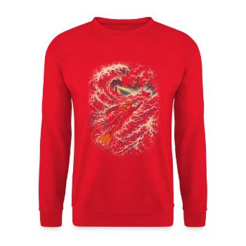 Sauveteur de la Garde côtière - Sweat-shirt Unisexe - rouge - Devant - Alina (178cm) & Michal (187cm)