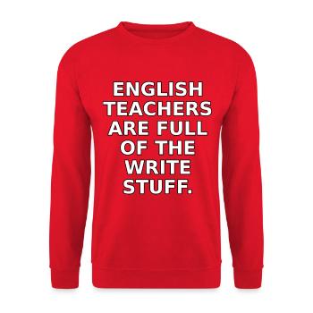 PUN-1786320312241-9_-1- - Unisex Sweatshirt - red - Front - Alina (178cm) & Michal (187cm)