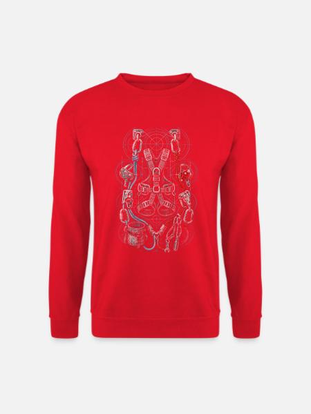 Industriekletterer Höhenarbeiter - Unisex Pullover - Rot