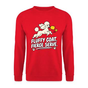 Pickleball Verein Leidenschaft Trendsport - Unisex Pullover - Rot - Vorne - Alina (178cm) & Michal (187cm)