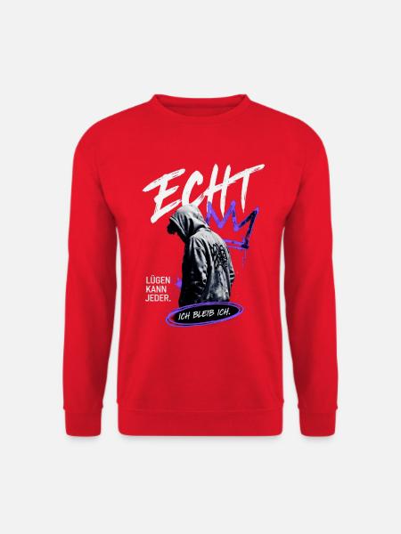 Echt. Ich bleib ich. - Unisex Pullover - Rot
