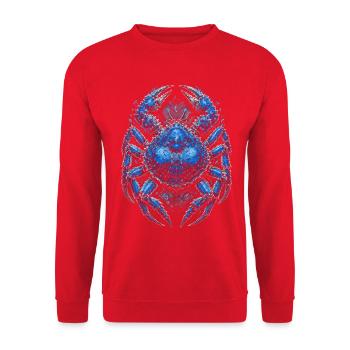 Alaska Königskrabben - Unisex Pullover - Rot - Vorne - Alina (178cm) & Michal (187cm)
