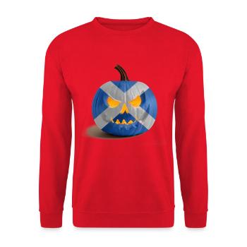 Blauer Saltire-Kürbis - Unisex Pullover - Rot - Vorne - Alina (178cm) & Michal (187cm)