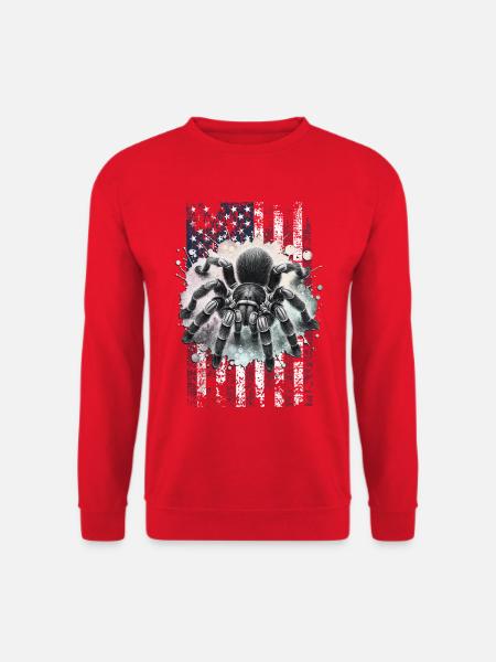 Schwarze Vogelspinne US - Unisex Pullover - Rot