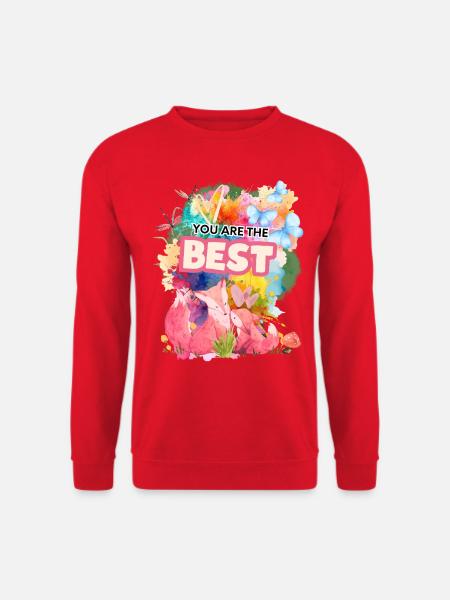Beste Foxes im Farbenmeer - Unisex Pullover - Rot