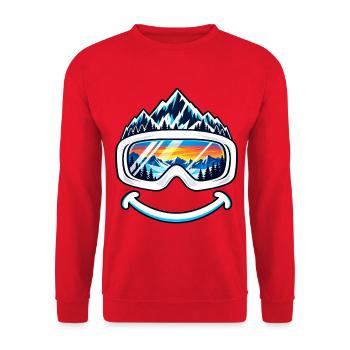 Ski Goggles Mountain Snowboard Wintersport - Unisex Pullover - Rot - Vorne - Alina (178cm) & Michal (187cm)