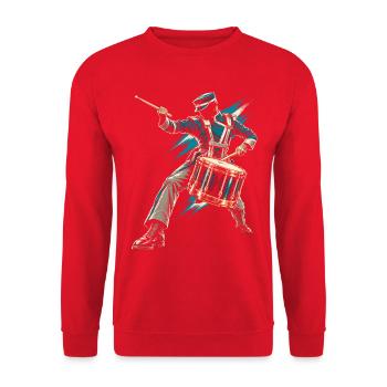 Drum Corps Spielmannszug - Unisex Pullover - Rot - Vorne - Alina (178cm) & Michal (187cm)
