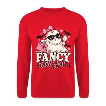 Fancy Little Ghost Glam - Unisex Pullover - Rot - Vorne - Alina (178cm) & Michal (187cm)