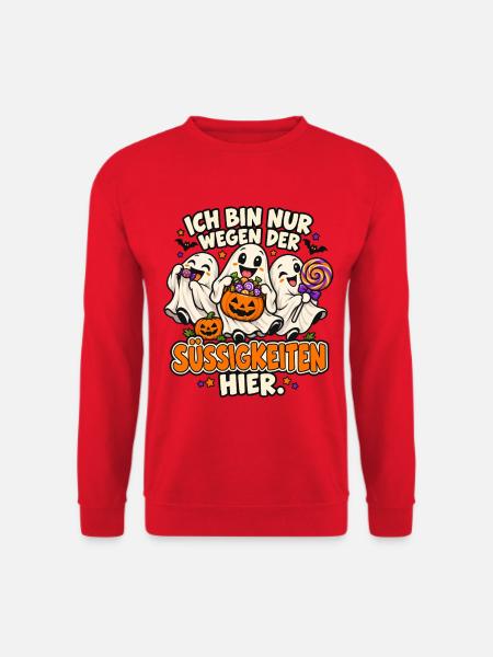 Süßigkeiten Geister Halloween - Unisex Pullover - Rot