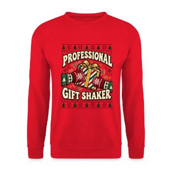 Professional Gift Shaker Design - Unisex Pullover - Rot - Vorne - Alina (178cm) & Michal (187cm)