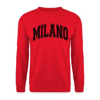 Milan - Sweat-shirt Unisexe - rouge - Devant - Alina (178cm) & Michal (187cm)