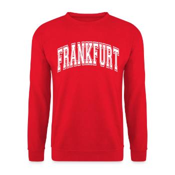 Francfort - Sweat-shirt Unisexe - rouge - Devant - Alina (178cm) & Michal (187cm)