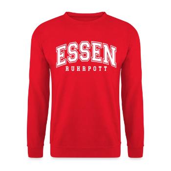 Essen - Unisex Pullover - Rot - Vorne - Alina (178cm) & Michal (187cm)