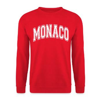 Monaco - Unisex Sweatshirt - red - Front - Alina (178cm) & Michal (187cm)