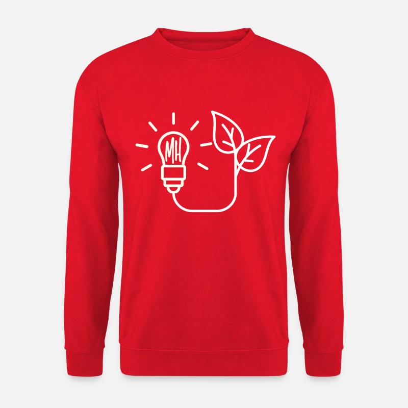 MaShSmall (White) - Unisex Sweatshirt - red
