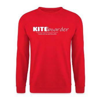 kiteboarder - Sweat-shirt Unisexe - rouge - Devant - Alina (178cm) & Michal (187cm)