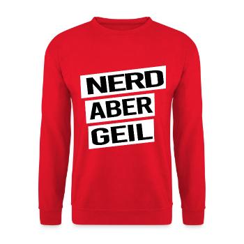 administrateur du service informatique nerd informatique mais cool - Sweat-shirt Unisexe - rouge - Devant - Alina (178cm) & Michal (187cm)