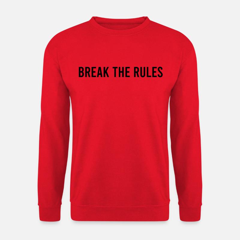 BREAK THE RULES - Unisex Pullover - Rot