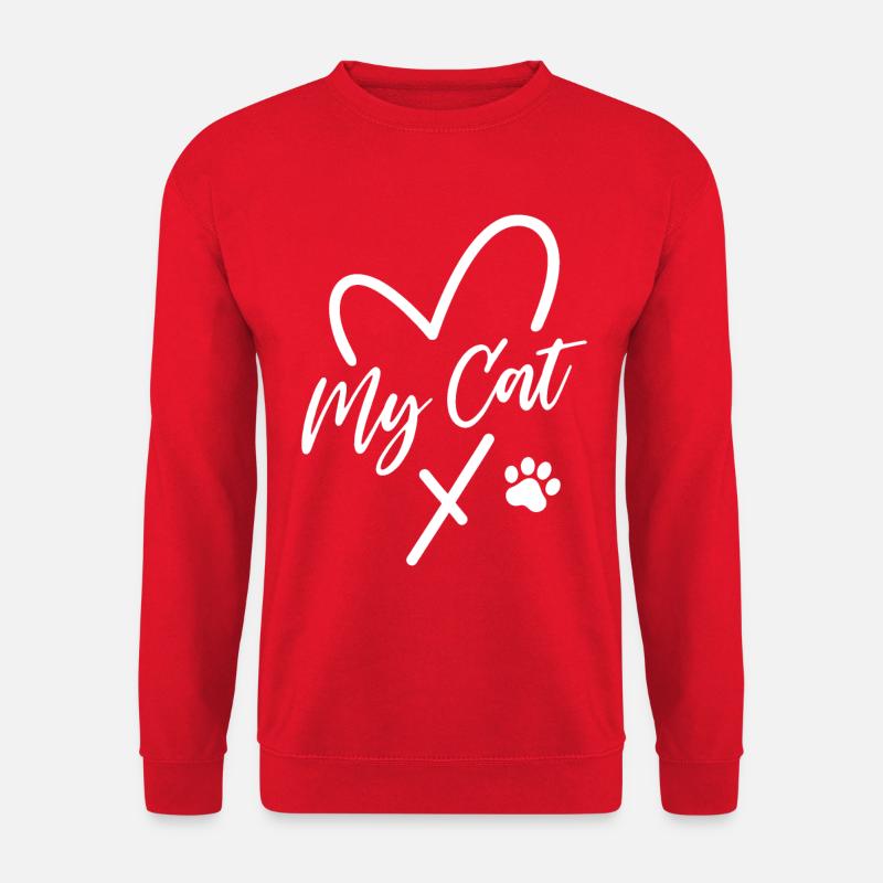 My Cat Heart - Unisex Sweatshirt - red