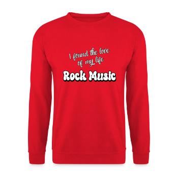 Love of my life - Unisex Sweatshirt - red - Front - Alina (178cm) & Michal (187cm)