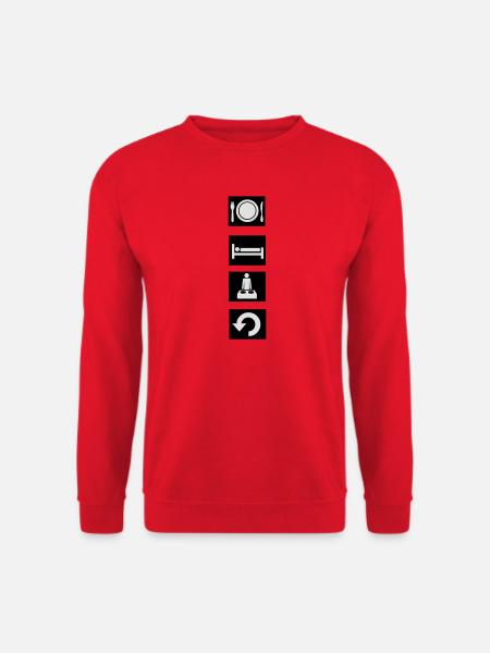 Eat, sleep, rave, repeat. - Unisex Sweatshirt - red