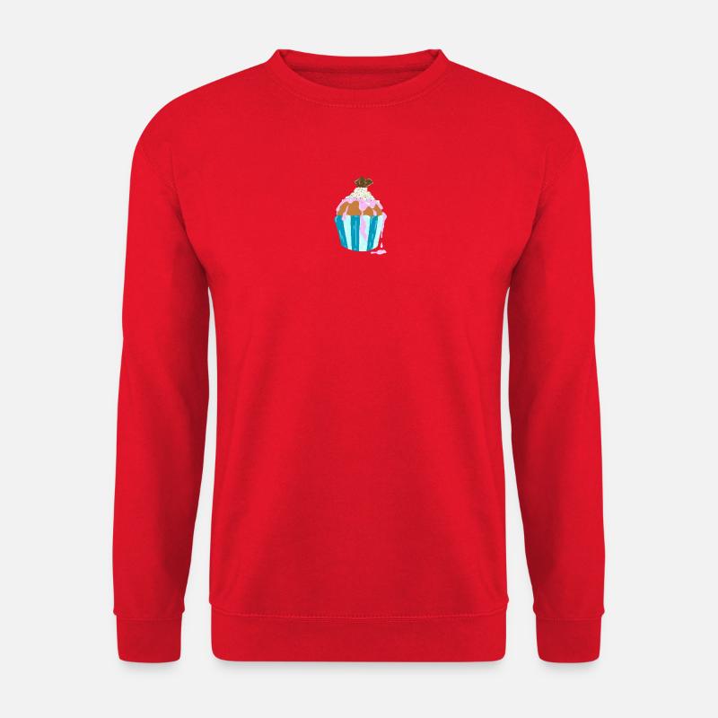 Cupcake, Törtchen - Unisex Pullover - Rot