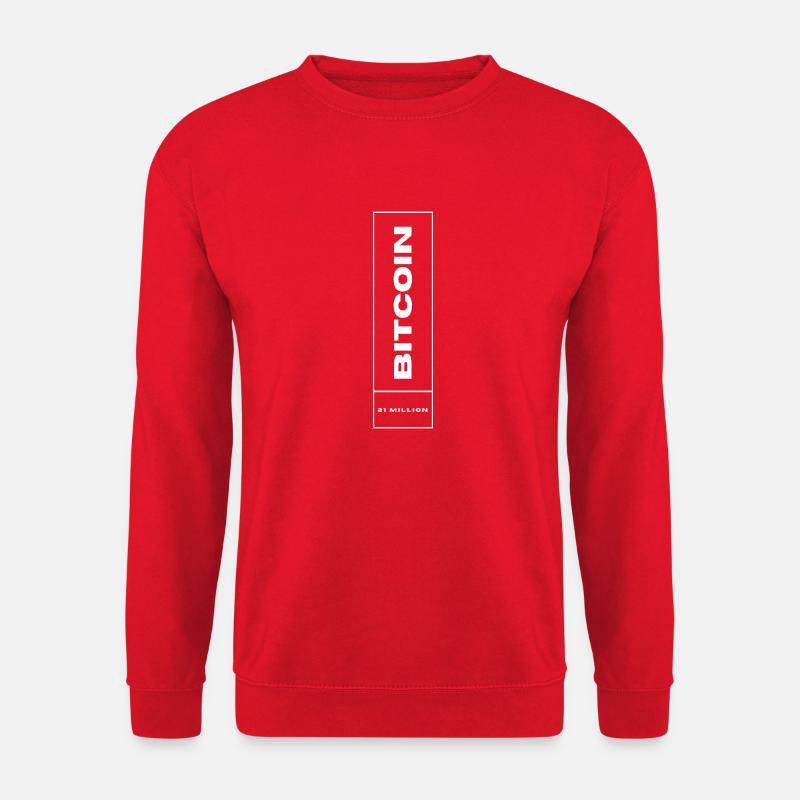BITCOIN 21 MILLION - Unisex Pullover - Rot