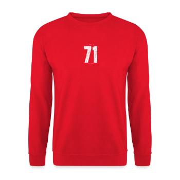Vintage 71 Limited Edition - Unisex Pullover - Rot - Vorne - Alina (178cm) & Michal (187cm)