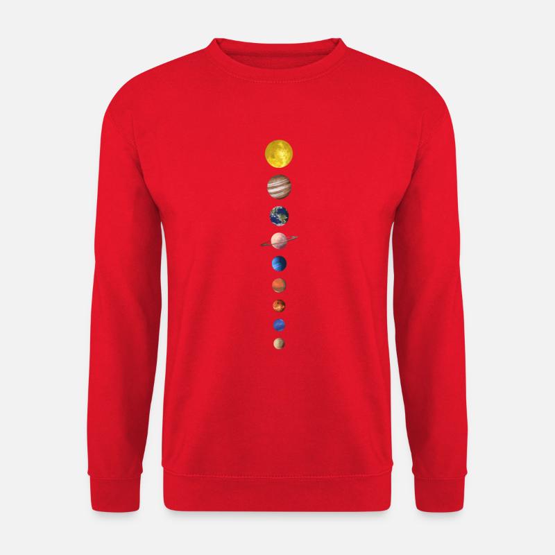 Planeten - Unisex Pullover - Rot