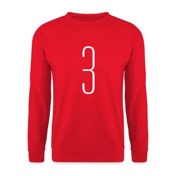 3 - Unisex Pullover - Rot - Vorne - Alina (178cm) & Michal (187cm)